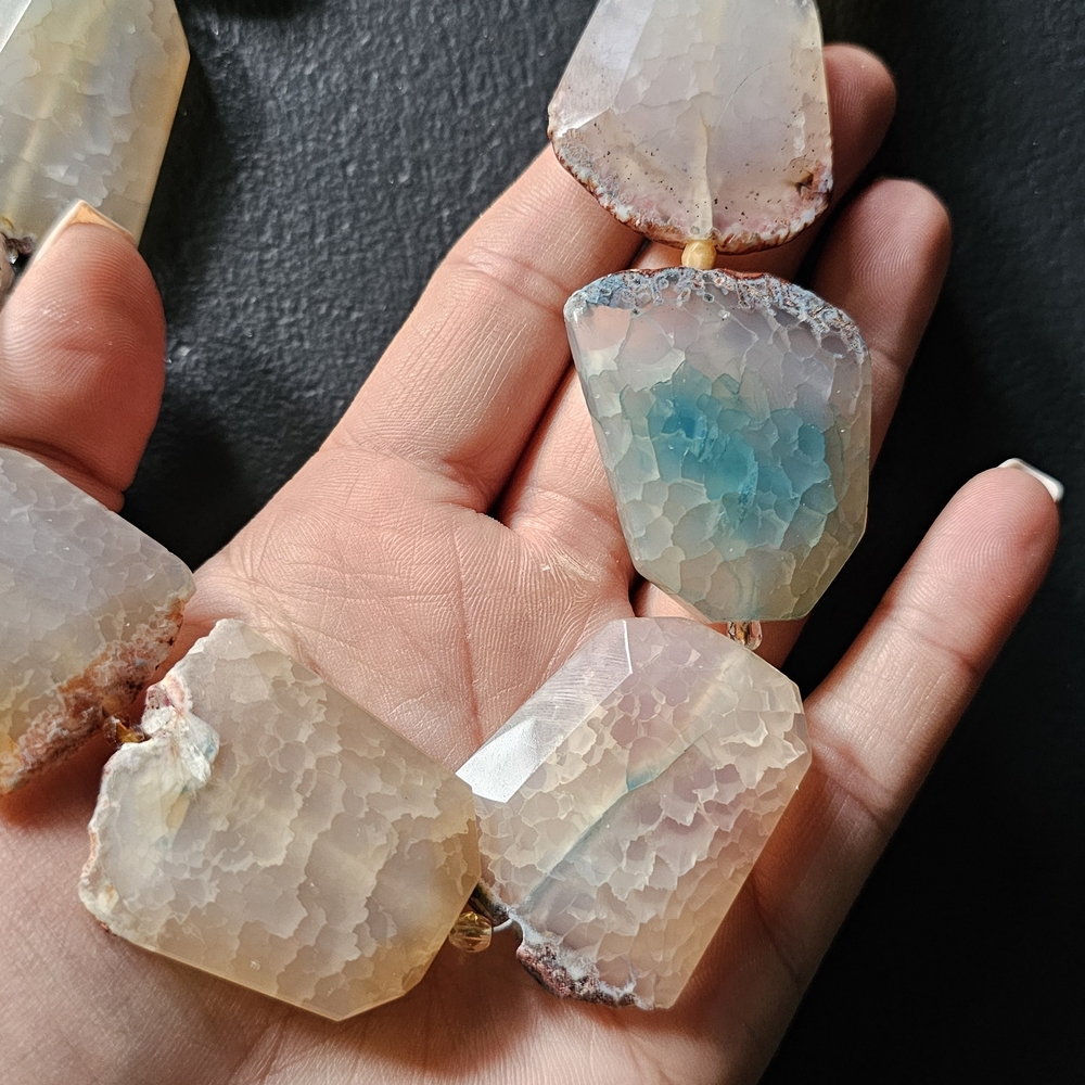 Agate Multi-Color Stone Necklace
